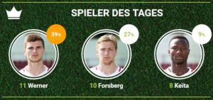 RB-Spieler des 12.Spieltags beim SC Freiburg bei fan-arena.com