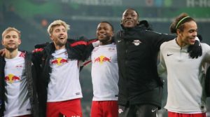 Er kam, sah und war gleich mittendrin: Ademola Lookman schießt bei seinem ersten Spiel für RB Leipzig gleich das entscheidende Tor. | GEPA Pictures - Sven Sonntag